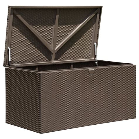 Arrow 134.5 gal. Anthracite Spacemaker Deck Storage Box